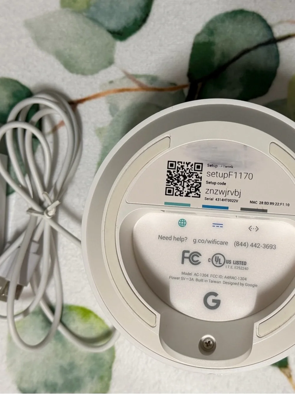 google Nest Wifi Point - White